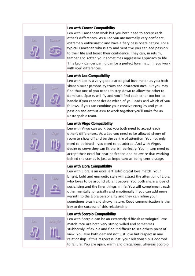second decan cancer compatibility